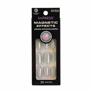 Unhas Autocolantes imPRESS Magnetic Effects The Good Days - Quadrado Curto